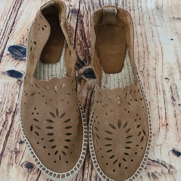 ZARA , leather platform espadrilles - Picture 3 of 8